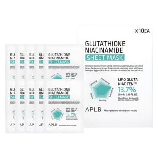 APLB Glutathione Niacinamide Sheet Mask 10pcs