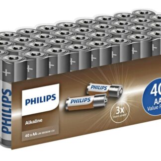Philips AA alkaliparistot - 40 kpl