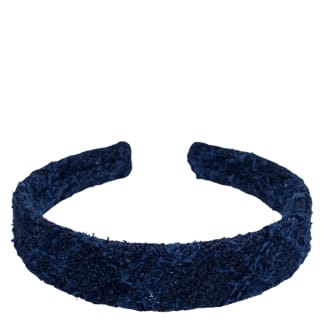 DARK Tweed Hair Band Dark Navy Blue