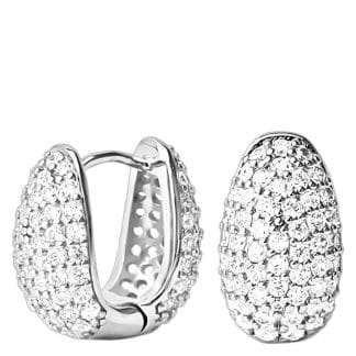 Muli Collection Elysian Pave Huggies Silver