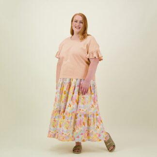 Frilla Top -Paita | Milky Apricot - XXL
