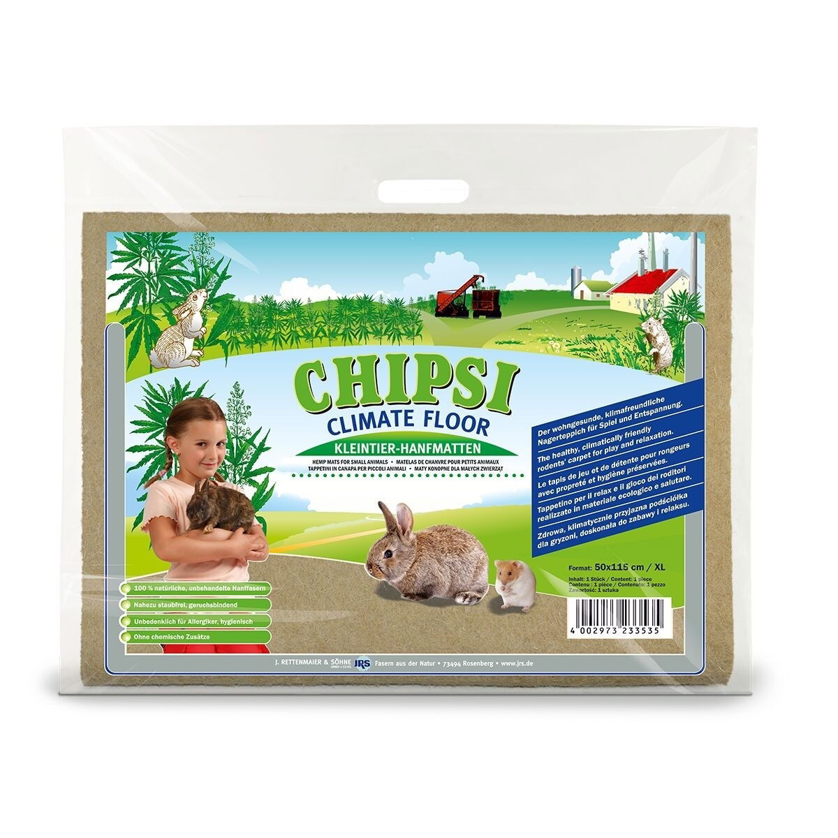 Hamppumatto Chipsi Climate Floor