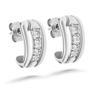 Silván Daria timanttikorvakorut 0,12ct, valkokultaa, timanttikorut