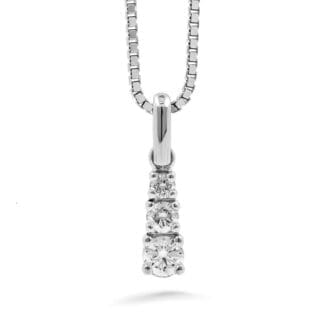 Silván Charlotte timanttiriipus 0,30ct, valkokultaa, timanttikorut