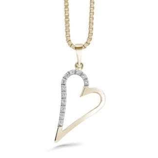 Silván Majlis timanttiriipus 0,08ct, keltakultaa, timanttikorut