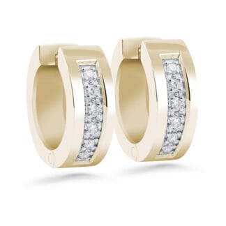 Silván Henrietta timanttikorvakorut 0,12ct, keltakultaa, timanttikorut