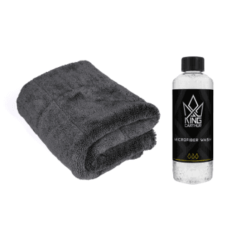 Kuivausliina KING CARTHUR Black Diamond - 70×50 cm / 1800 g/m² / Mikrokuitu, 1 kpl + Mikrokuituliinojen pesuaine