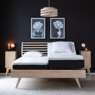 Kiteen Notte-Unia Pronssi moottorisänkypaketti 160x200 cm koivu luonnonväri