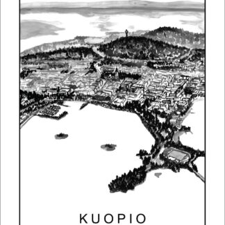Kaverini Kuopio kaupunkijuliste 30x40 cm