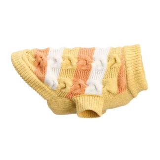Little&Bigger Chenille Braided raitaneule oranssi