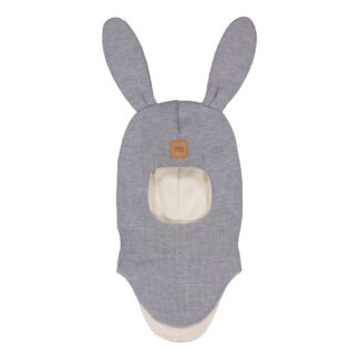 Bunny Helmet -Merinovilla Kypärämyssy | Cloudy - 5-6Y