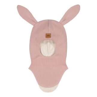 Bunny Helmet -Merinovilla Kypärämyssy | Hearty Pink - 5-6Y