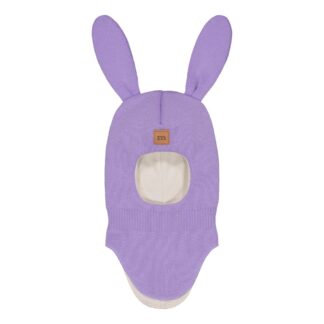 Bunny Helmet -Merinovilla Kypärämyssy | Icy Lilac - 5-6Y