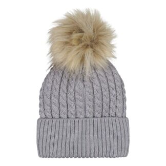 Cable Beanie -Palmikkopipo, Merinovilla | Cloudy - A
