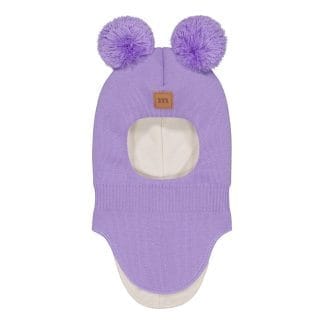 Cutie Helmet -Merinovilla Kypärämyssy | Icy Lilac - 3-4Y