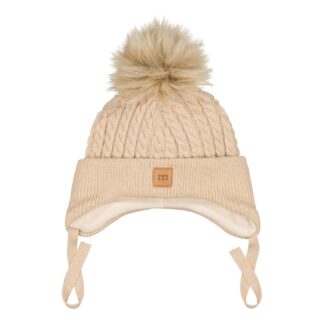 Fur Pom Cable Baby Beanie -Merinovillapipo | Not So Muddy Boots - 3-4Y