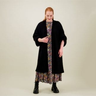Mohair Long Cardigan -Neuletakki | Licorice - M/L