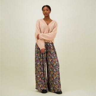 Mohair Short Cardigan -Neuletakki | Powder - XL/XXL