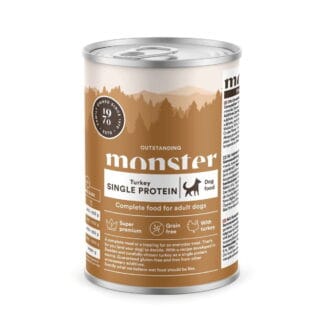 Monster Dog Adult Single Kalkkuna 400g