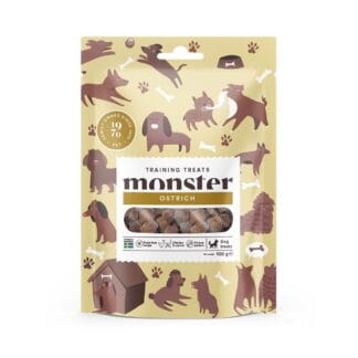 Monster Dog Training Treats kana & strutsi 100g
