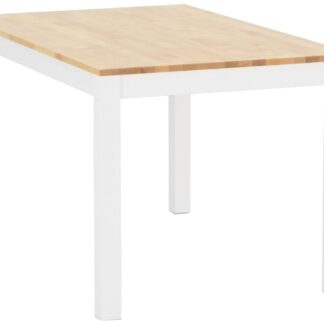 Moona ruokapöytä  80x130 valkoinen/koivu