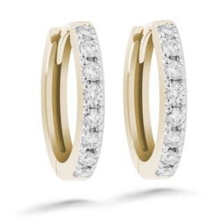 Silván Henrietta timanttikorvakorut 0,32ct, keltakultaa, timanttikorut