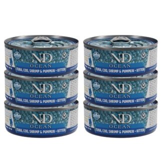 Farmina N&D Cat Ocean Tuna & Pumpkin Kitten 6 x 70 g