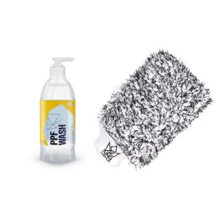 Autoshampoo GYEON Q²M PPF Wash - Neutraali, 500 ml, 500 ml + KC Premium Wash Mitt