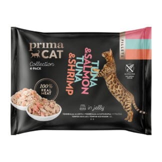 PrimaCat Tonnikala & Katkarapu / Lohi hyytelössä