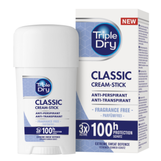 Triple Dry 100h Classic antiperspirant cream stick tuoksuton 45 ml 45 ml