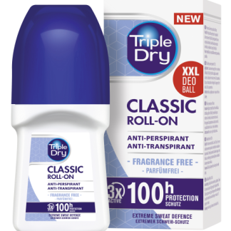 Triple Dry 100 h Classic Antiperspirant Roll-on tuoksuton 50 ml 50 ml