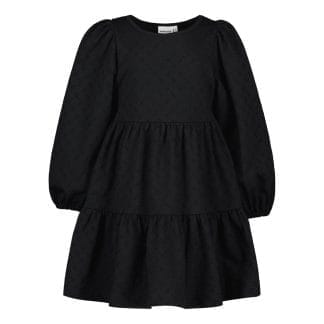 Puff Sleeve Dress -Mekko | Licorice - 134/140