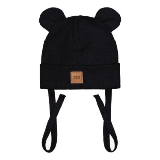 Rib Bear Baby Beanie -Pipo | Licorice - 1-2Y