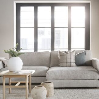 Rowico Home Duncan divaanisohva oikea vaaleanharmaa Robin 01