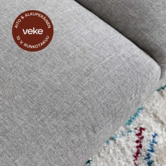 Scandic Copenhagen rahi vaaleanharmaa Verdon 482, mustat jalat