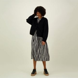 Mohair Short Cardigan -Neuletakki | Licorice - M/L