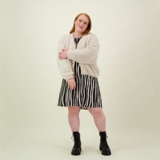 Mohair Short Cardigan -Neuletakki | Vanilla - XL/XXL