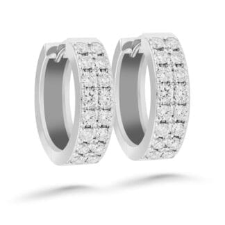 Silván Henrietta timanttikorvakorut 0,64ct, valkokultaa, timanttikorut