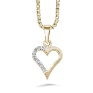 Silván Majlis timanttiriipus 0,05ct, keltakultaa, timanttikorut