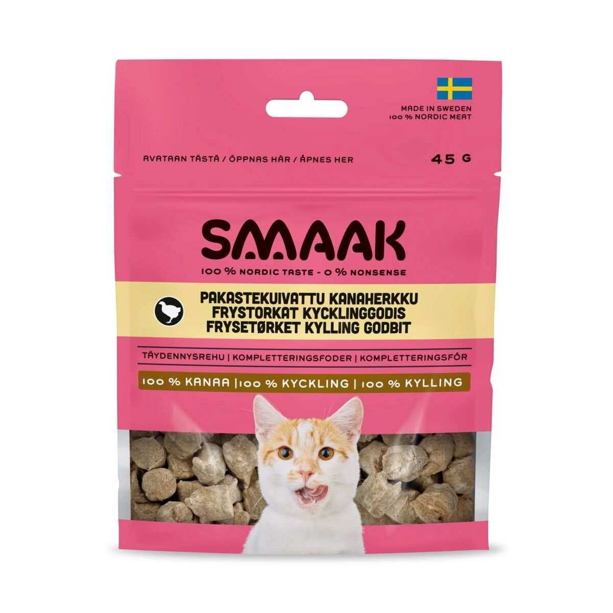 SMAAK Pakastekuivattu kanaherkku kissalle 45g