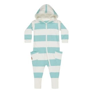 Striped Jumpsuit | Ocean/Vanilla - 98/104
