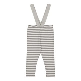 Striped Rib Brace Pants -Henkselihousut | Cloudy/Vanilla - 98/104