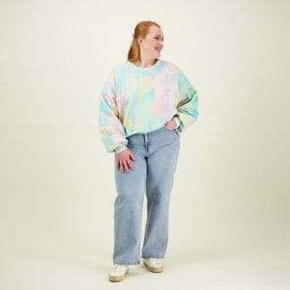 Sunset Womens Puff Sleeve Sweater -Collegepaita - XXL