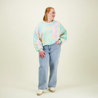Sunset Womens Puff Sleeve Sweater -Collegepaita - XXL