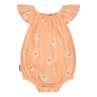 Sweet Daisy Muslin Romper | Peachy - 86/92