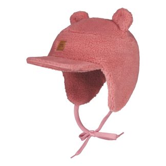 Teddy Cap With Ears -Lippalakki | Rosy - 5-6Y