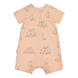 Tiny Farmers Rib Romper | Milky Apricot - 86/92