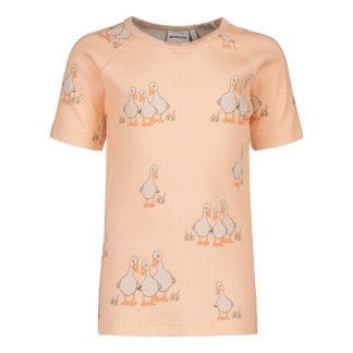 Tiny Farmers -Rib T-Paita  | Milky Apricot - 134/140