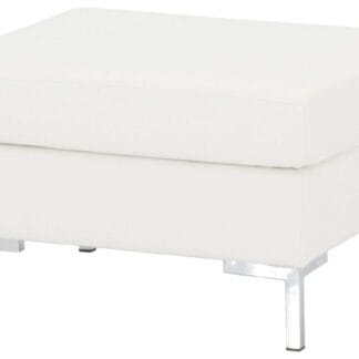 Toronto rahi 70x60 cm valkoinen Madryt White 910 PU-keinonahka, L1-metallijalat,