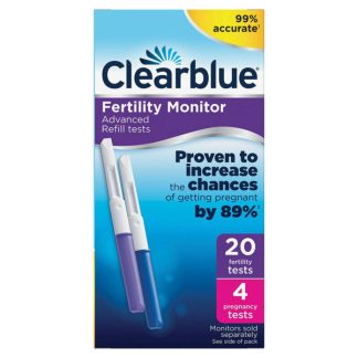 Clearblue Hedelmällisyysmonitorin testiliuskat (20 ovulaatio ja 4 raskaus) 1 kpl 20 + 4 kpl